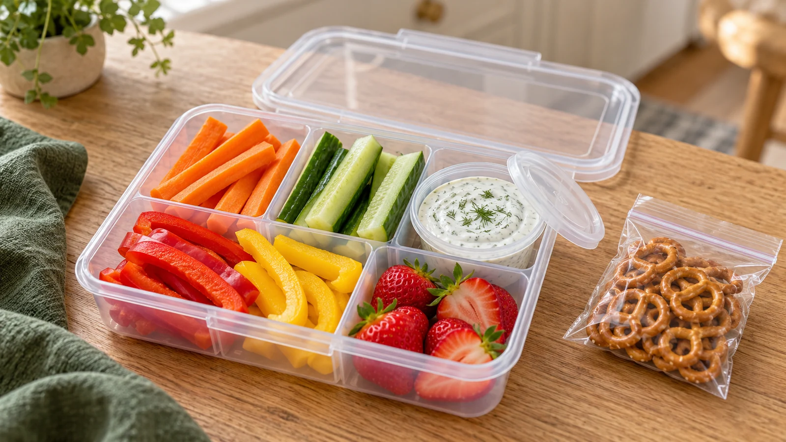 10 Snackle Box Ideas with Veggies, Dips & Crunchy Snacks